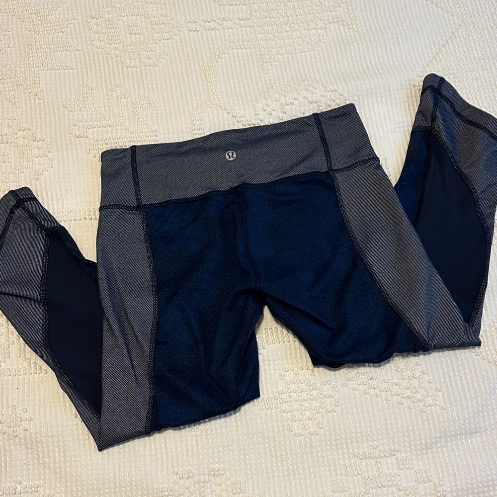 Lululemon Navy and Gray Leggings 6